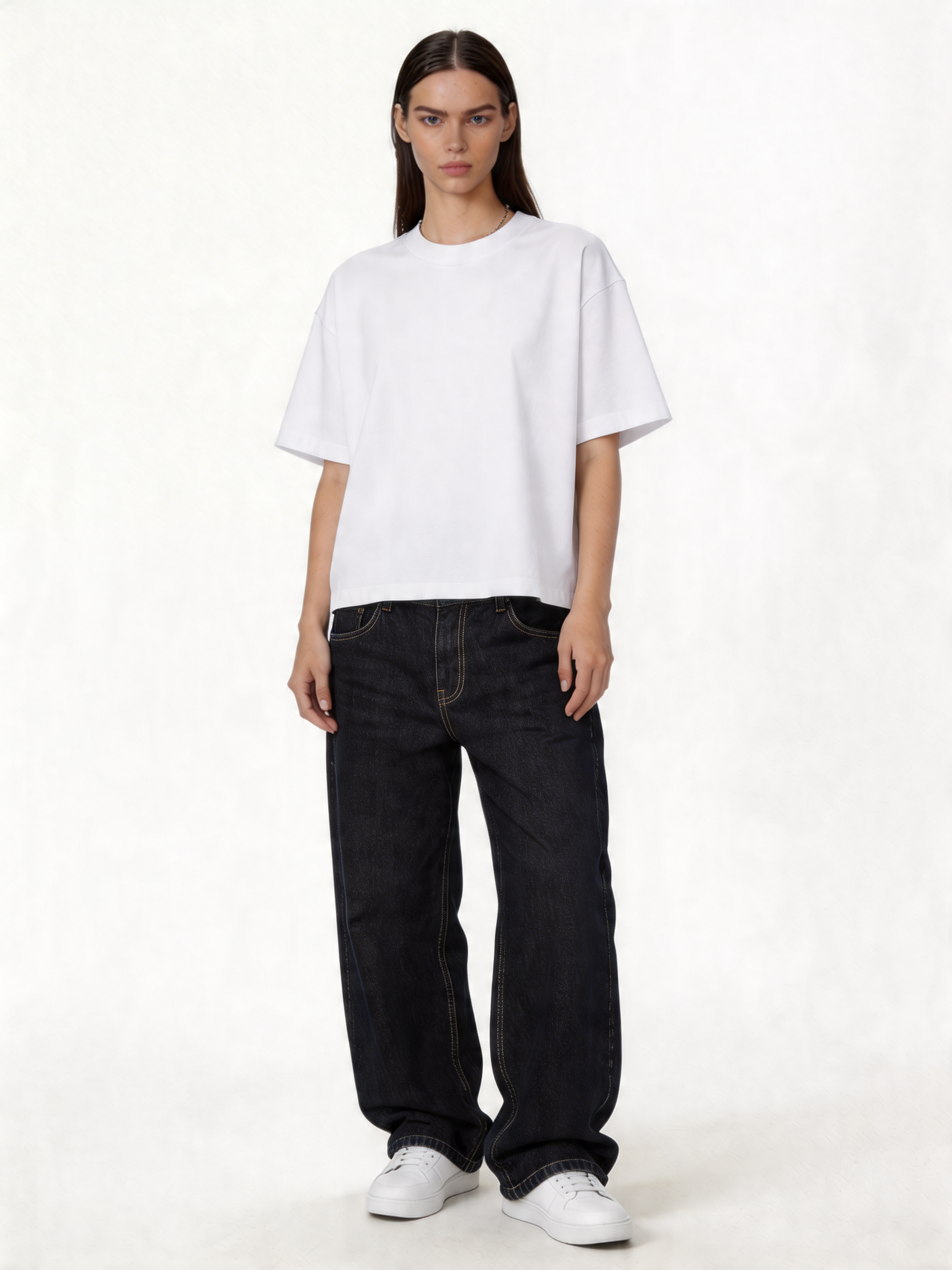 Raw Denim Jeans Denim Straight Leg Fit - seven