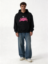 Abstract Graphic Hoodie Cotton Oversized Fit - pulp