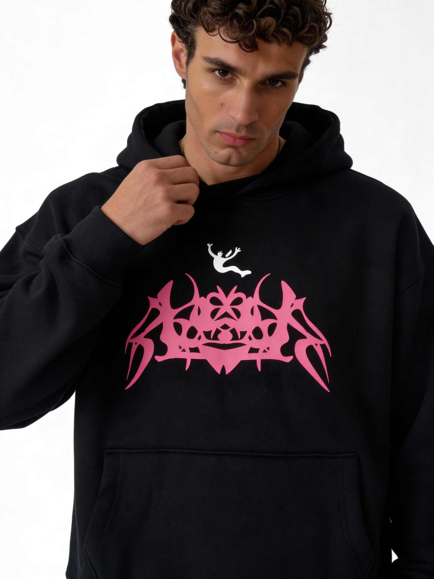 Abstract Graphic Hoodie Cotton Oversized Fit - pulp