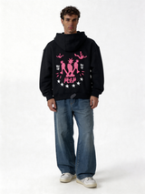 Abstract Graphic Hoodie Cotton Oversized Fit - pulp