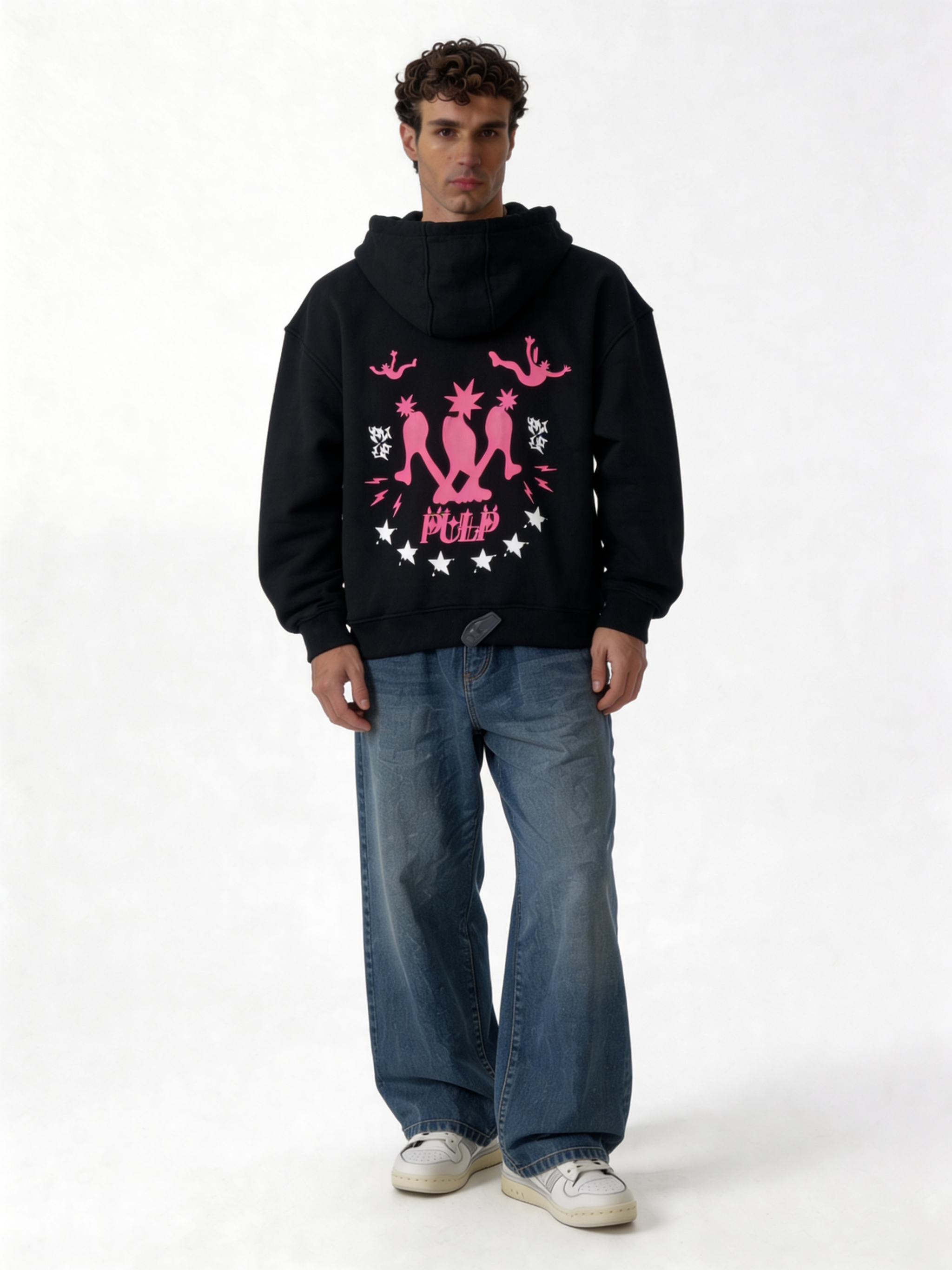 Abstract Graphic Hoodie Cotton Oversized Fit - pulp