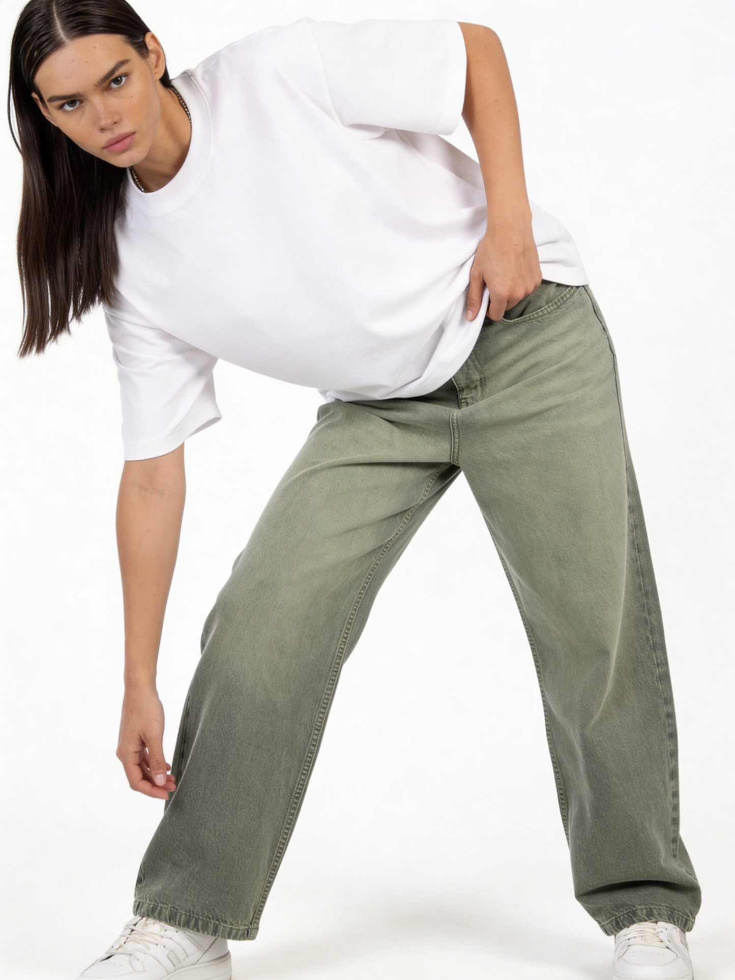 Washed Jeans Denim Wide Leg - seven