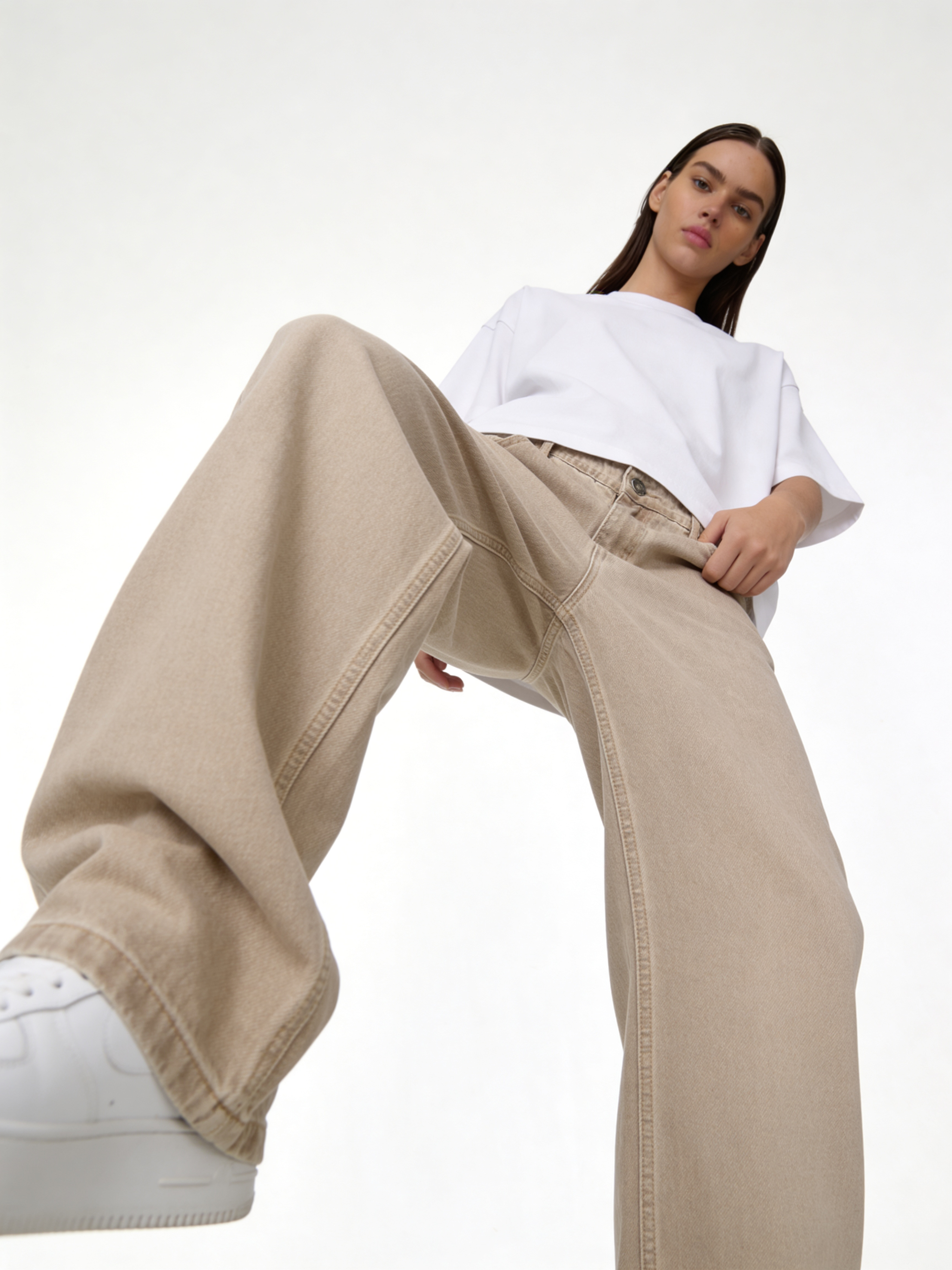 Washed Jeans Denim Wide Leg - seven