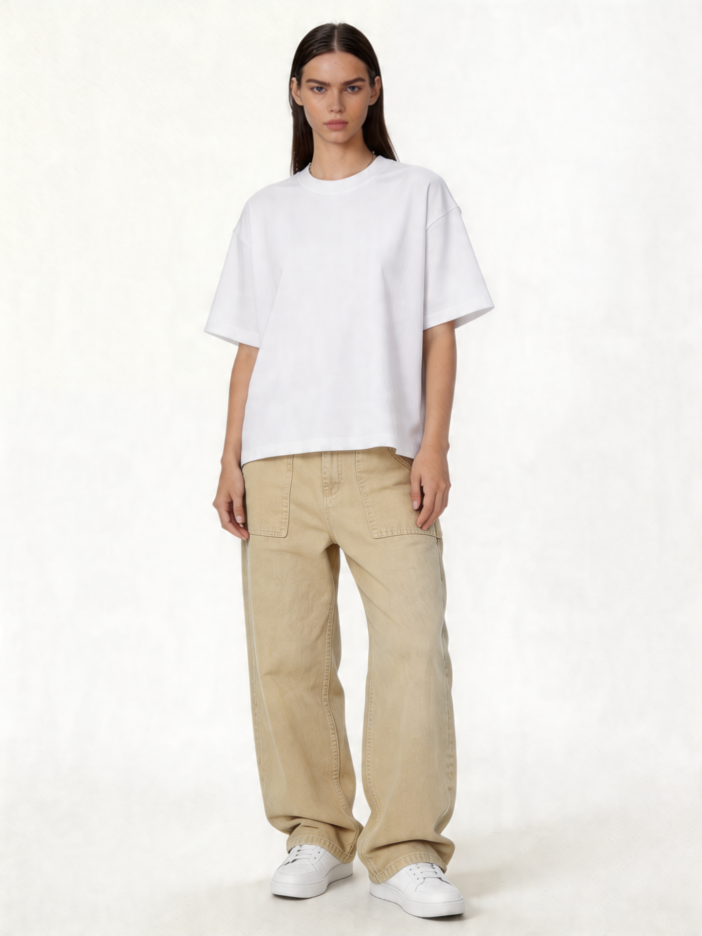 Utility Panel Pants Cotton Wide Leg Fit - Seven