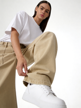 Utility Panel Pants Cotton Wide Leg Fit - Seven