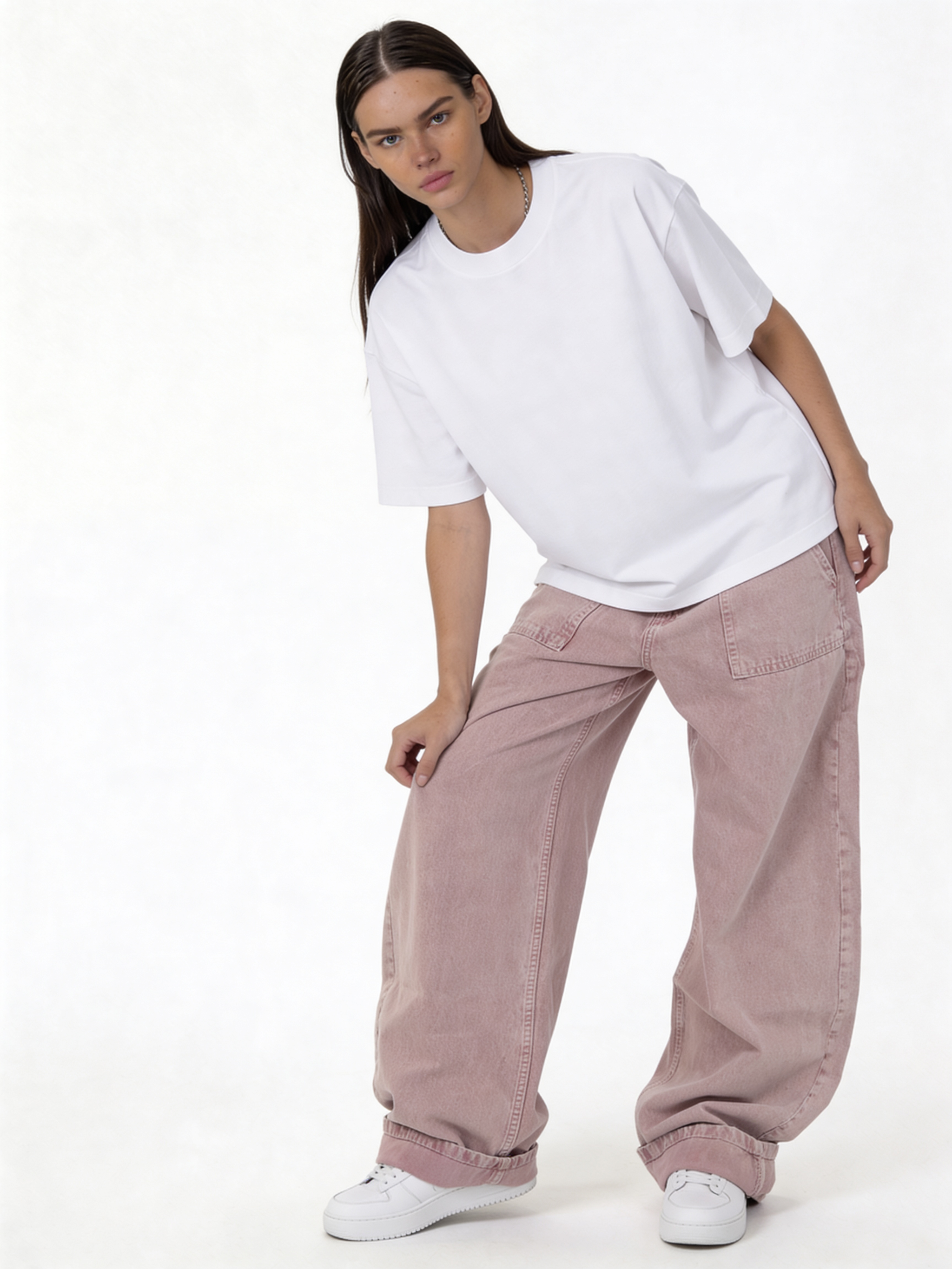 Utility Panel Pants Cotton Wide Leg Fit - Seven