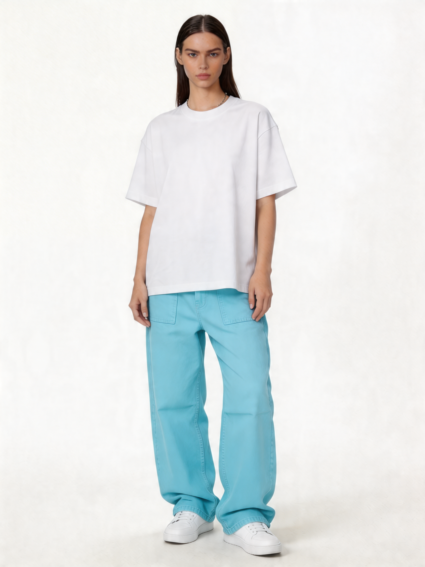 Utility Panel Pants Cotton Wide Leg Fit - Seven
