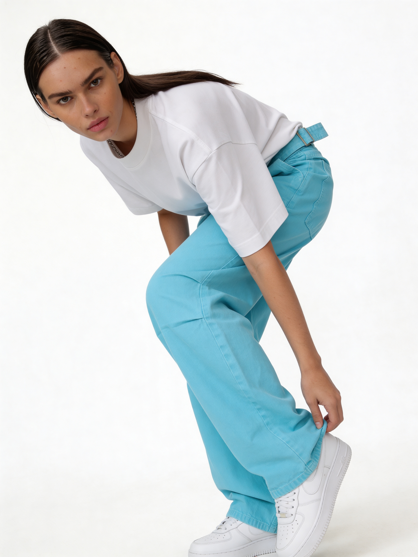 Utility Panel Pants Cotton Wide Leg Fit - Seven