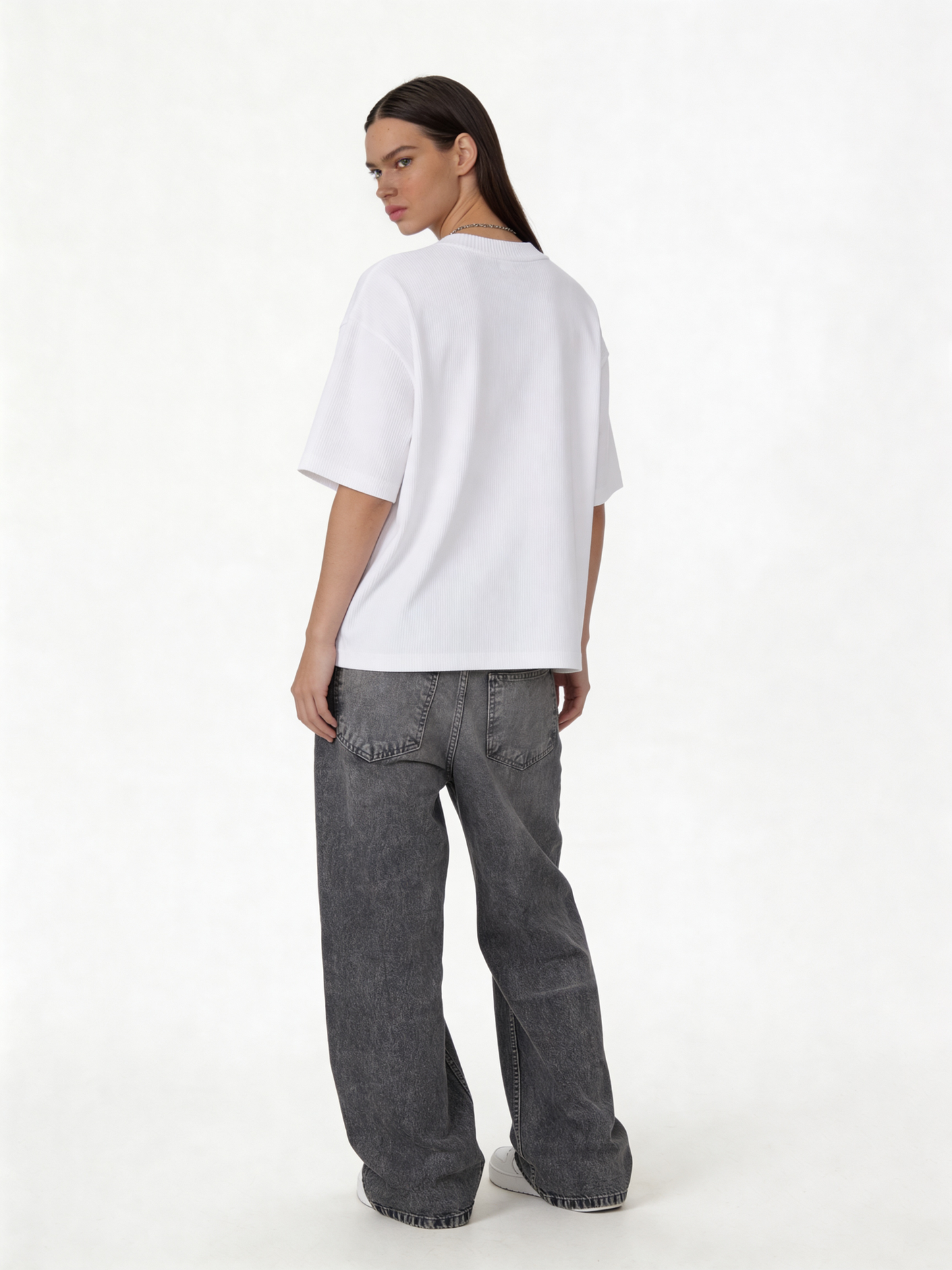 Washed Wide Leg Jeans Denim Relaxed Fit - Seven