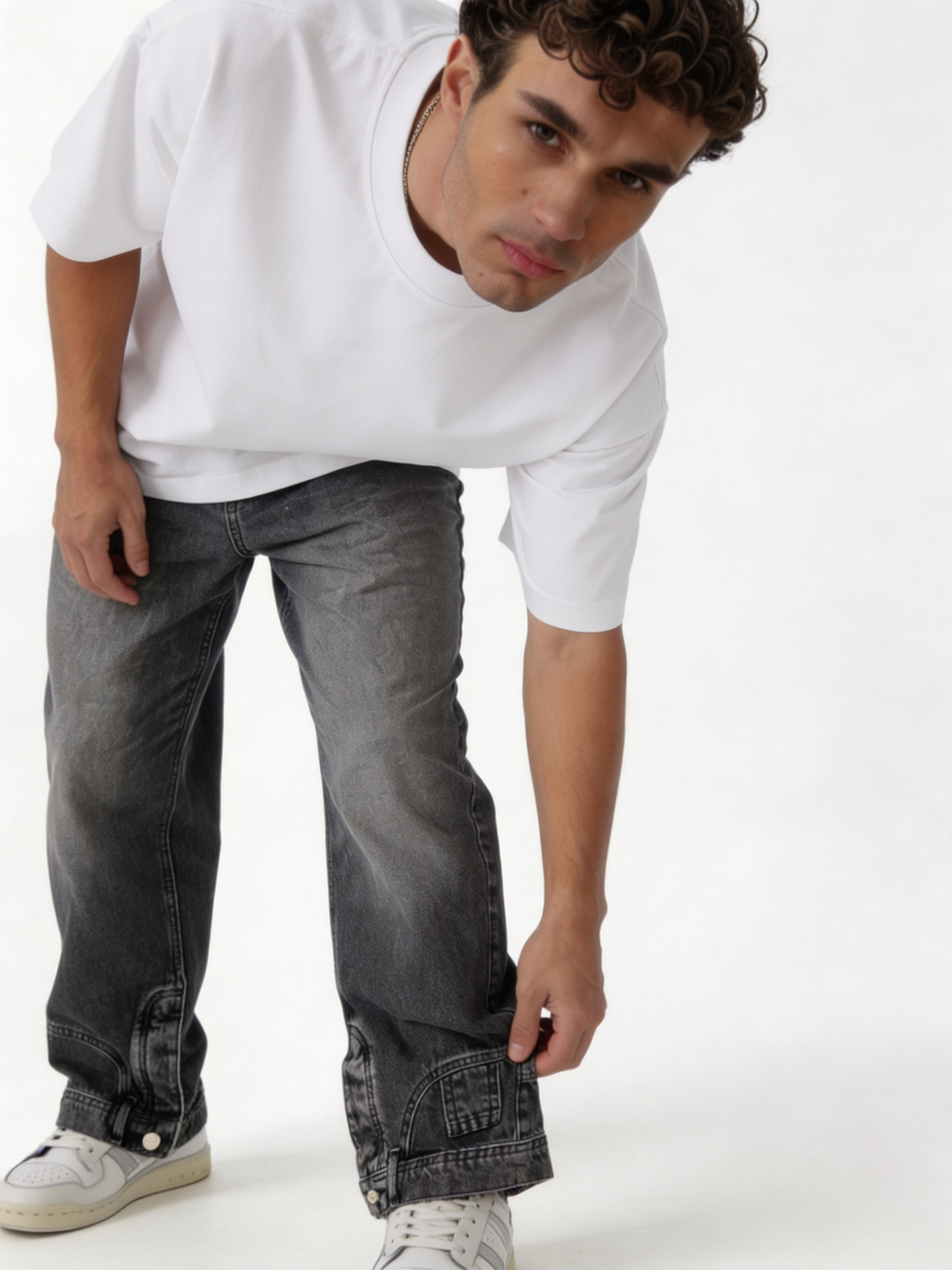 Panelled Washed Jeans Denim Relaxed Fit - seven