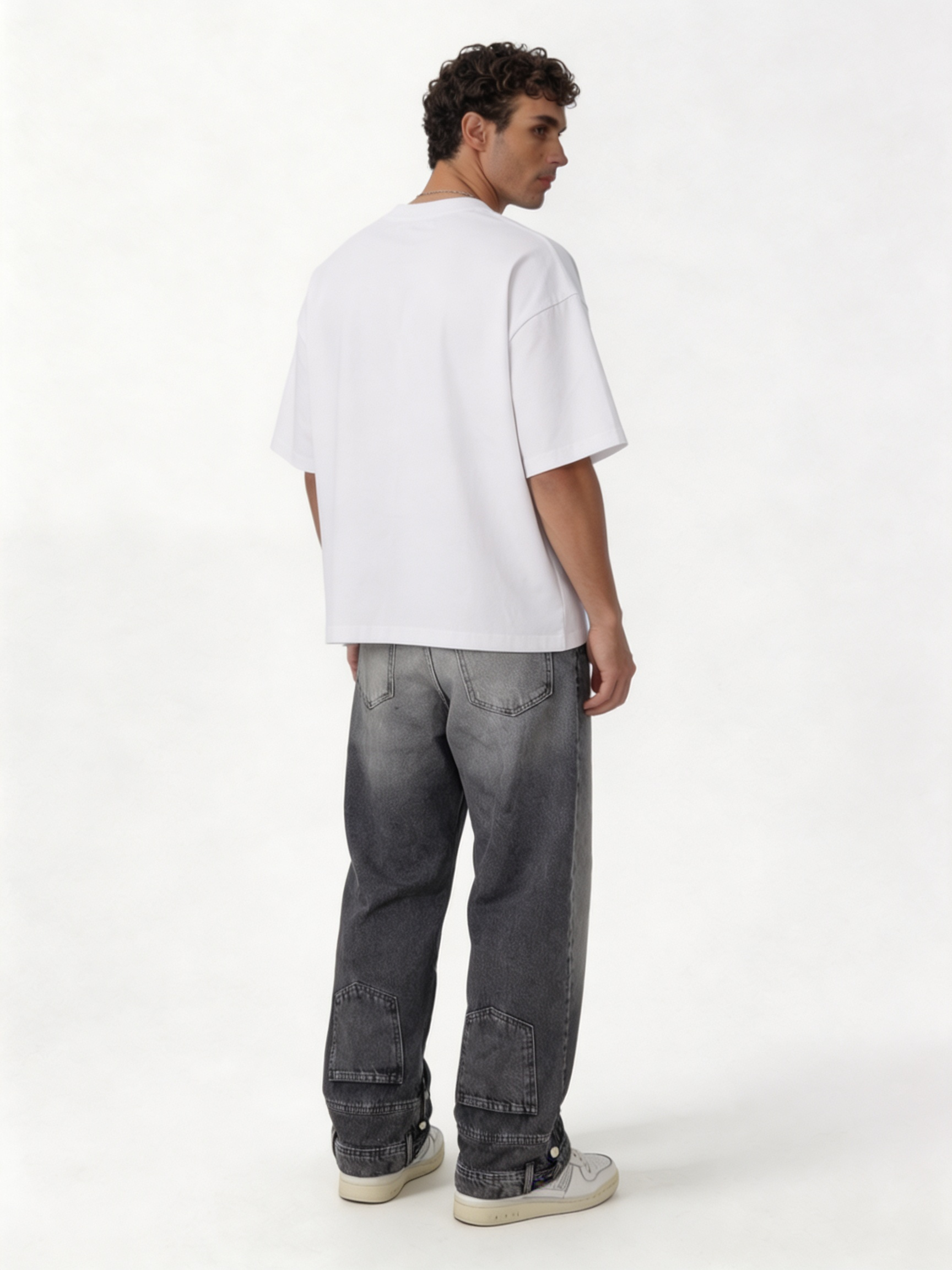 Panelled Washed Jeans Denim Relaxed Fit - seven