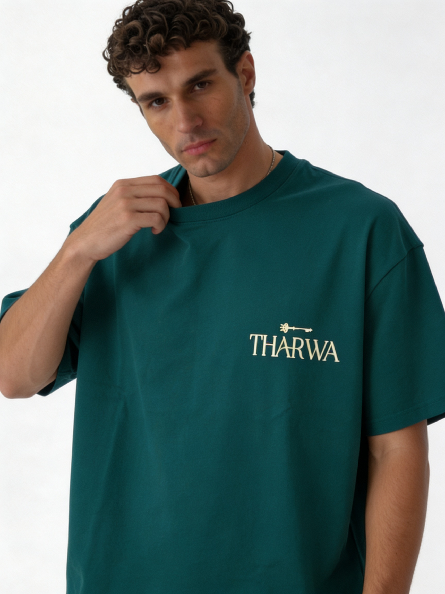 Logo Graphic T-Shirt Cotton Oversized Fit - tharwa