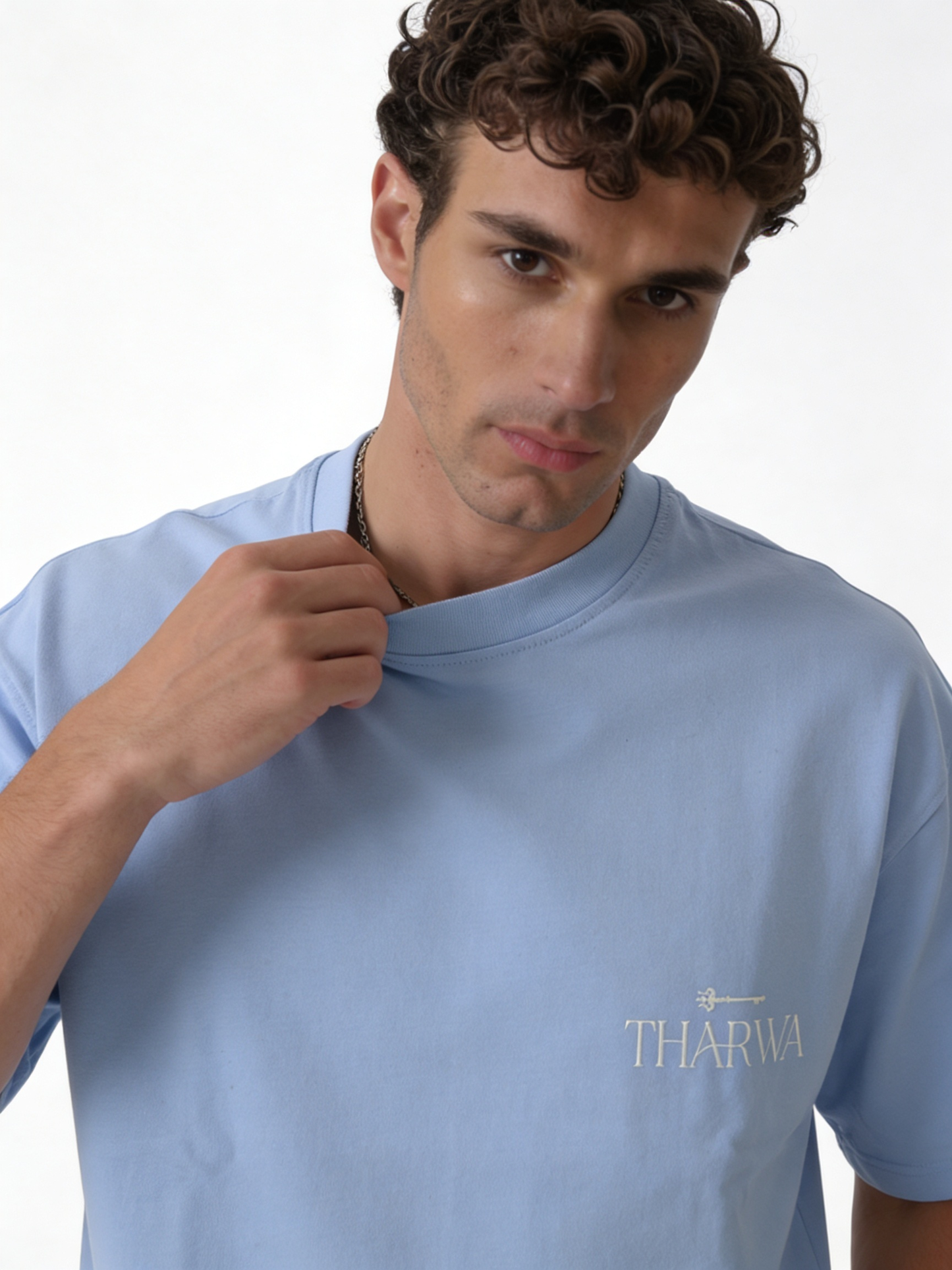 Logo Graphic T-Shirt Cotton Oversized Fit - tharwa