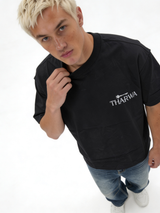 Back Print T-Shirt Cotton Oversized Fit - tharwa