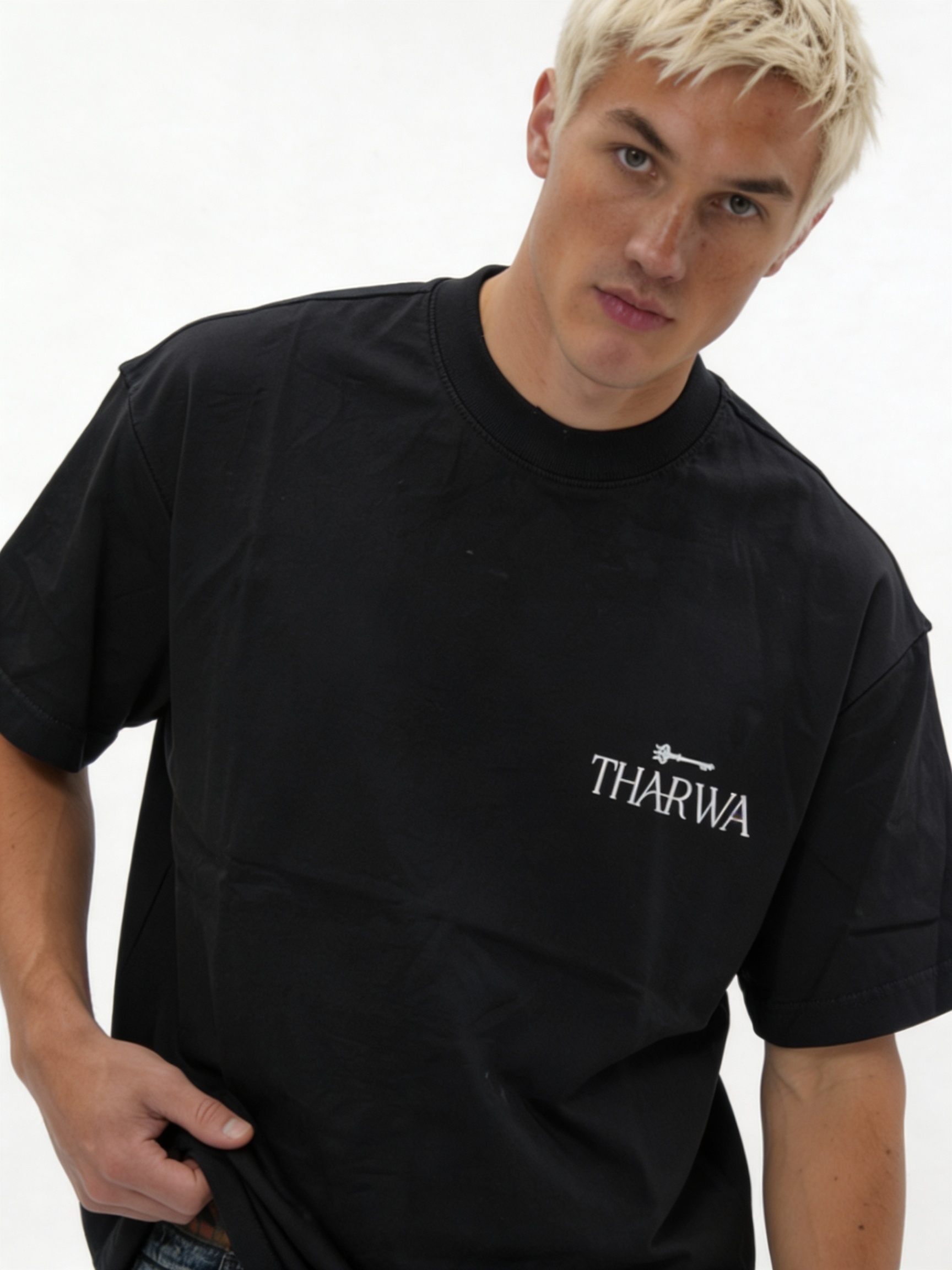 Back Print T-Shirt Cotton Oversized Fit - tharwa