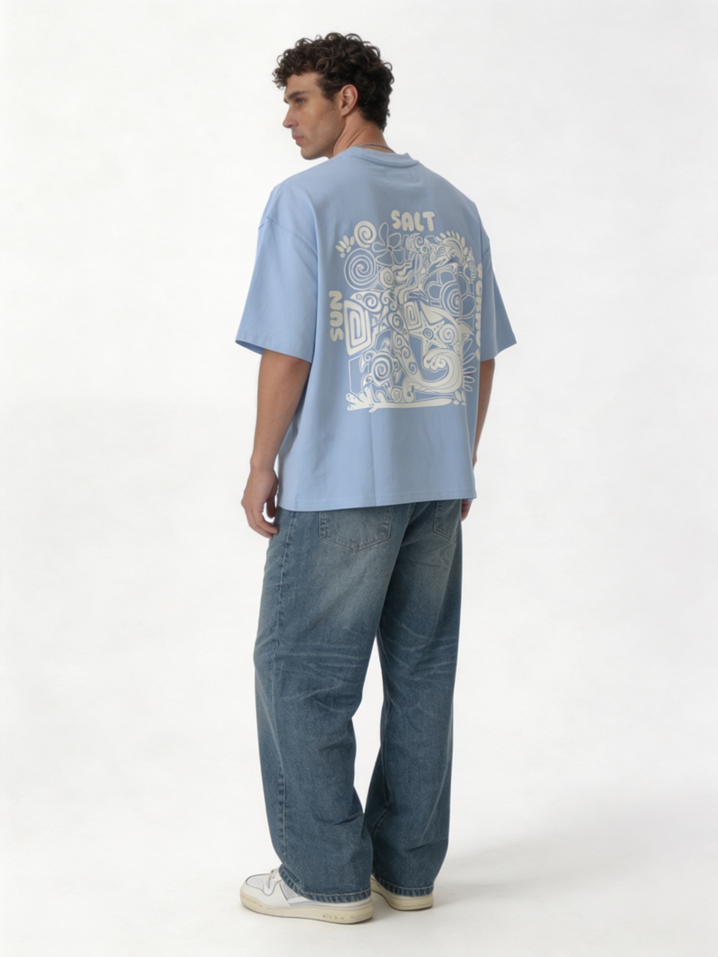 Logo Graphic T-Shirt Cotton Oversized Fit - tharwa