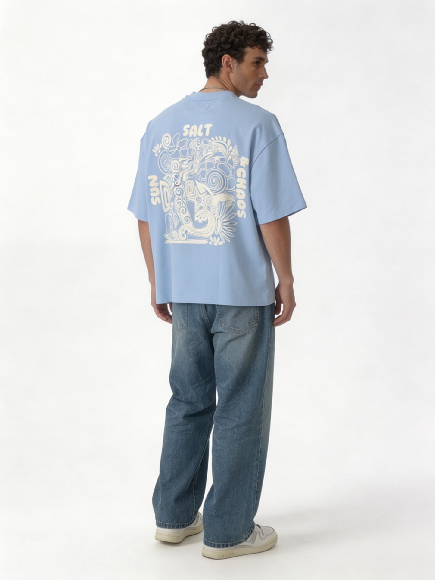 Logo Graphic T-Shirt Cotton Oversized Fit - tharwa