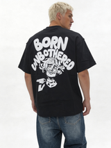Back Print T-Shirt Cotton Oversized Fit - tharwa