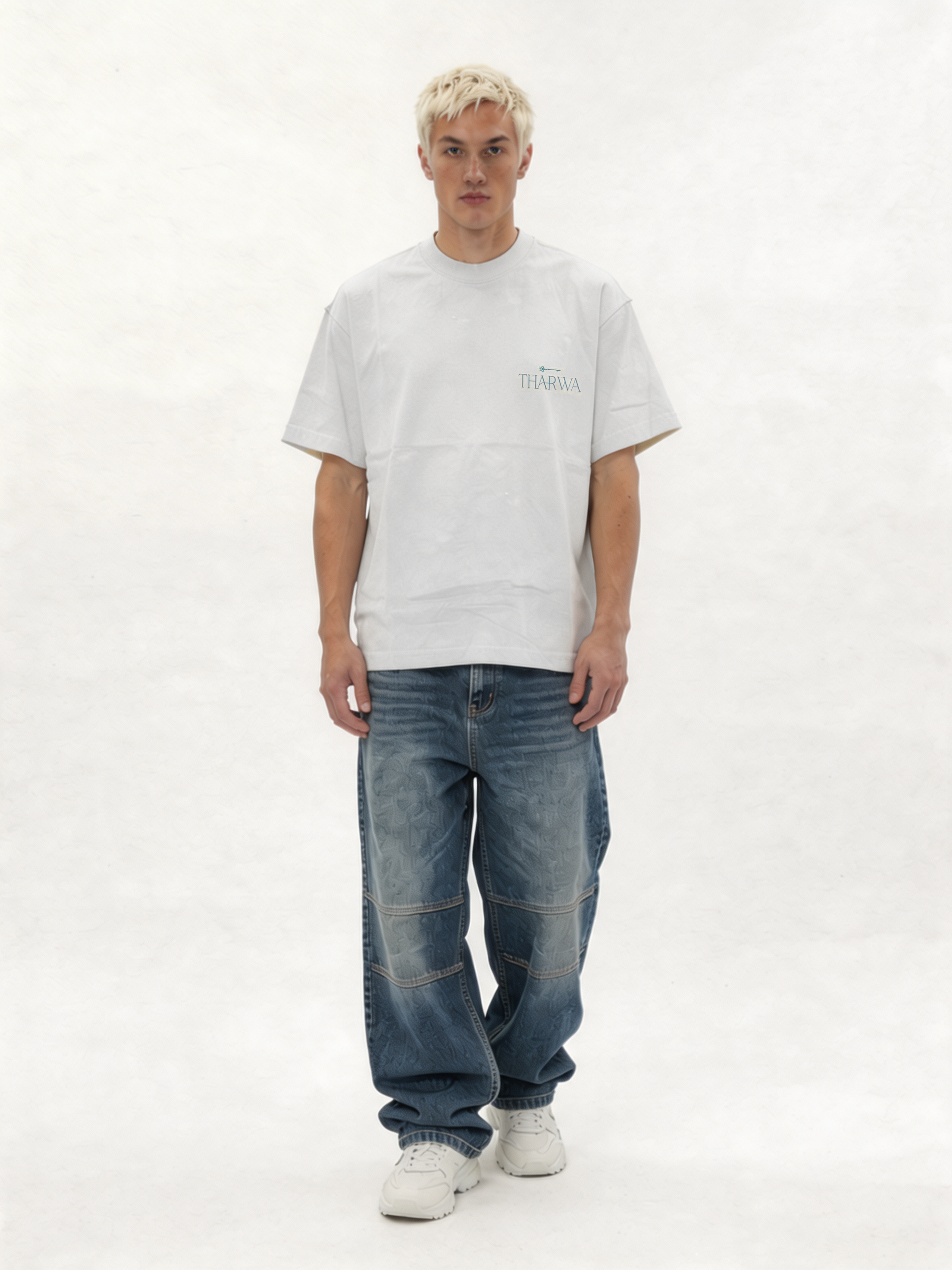 Back Print T-Shirt Cotton Oversized Fit - tharwa
