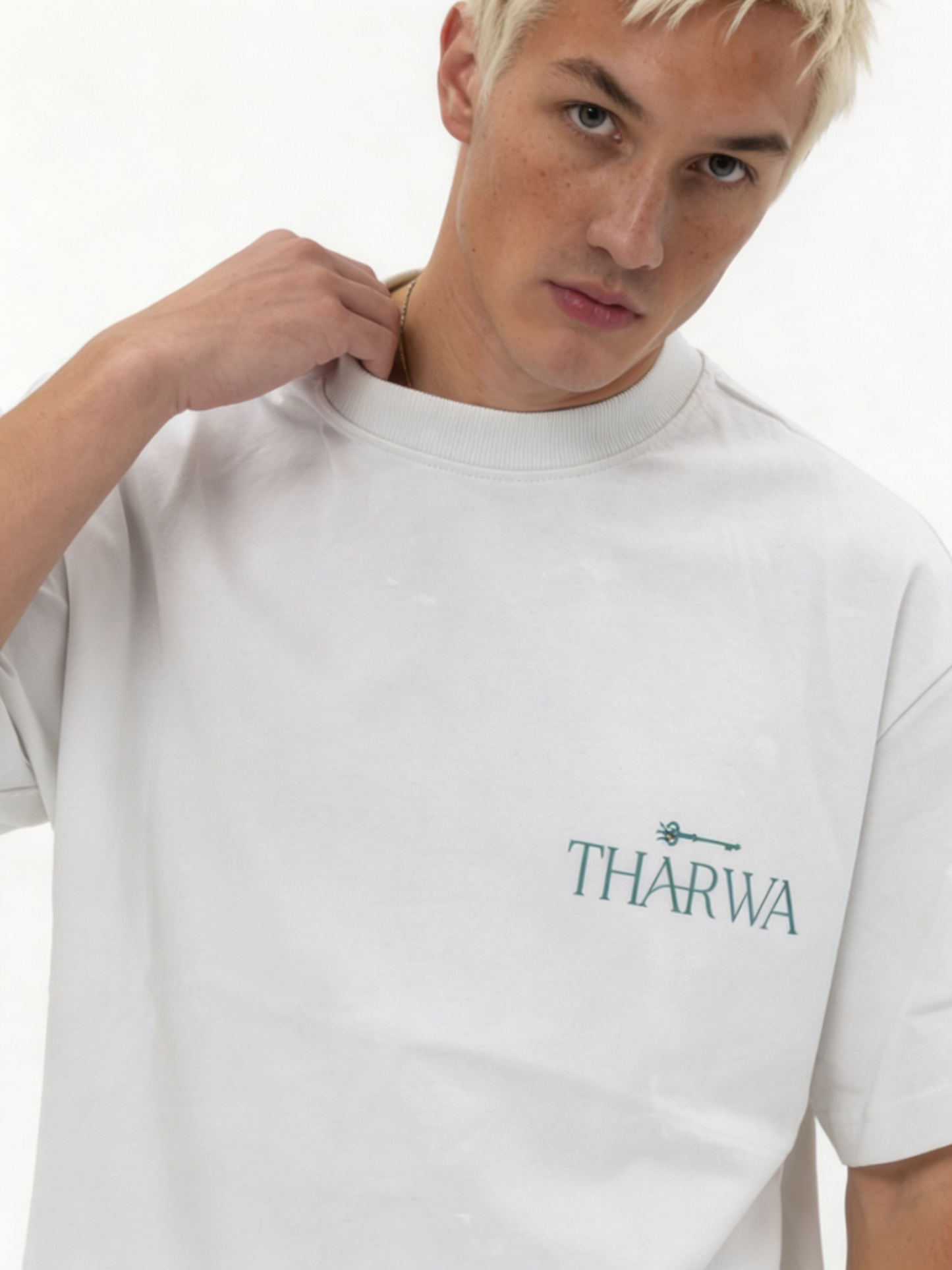 Back Print T-Shirt Cotton Oversized Fit - tharwa
