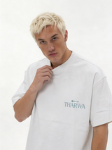Back Print T-Shirt Cotton Oversized Fit - tharwa