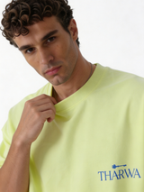 Back Print T-Shirt Cotton Oversized Fit - tharwa