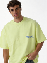 Back Print T-Shirt Cotton Oversized Fit - tharwa