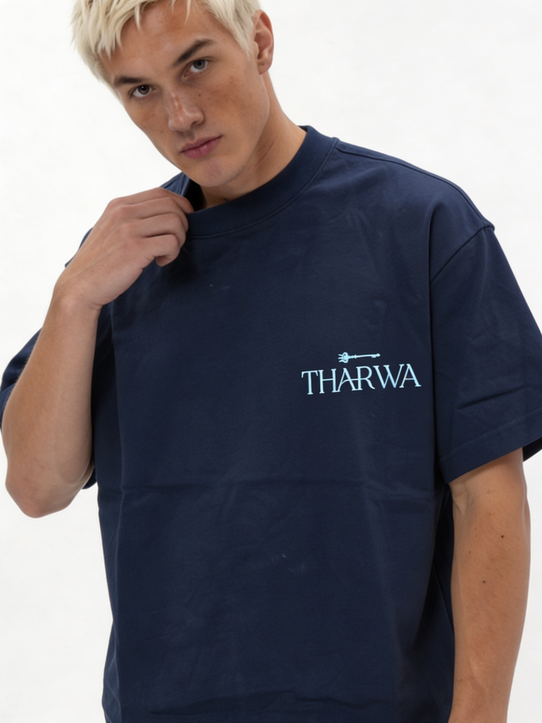 Back Print T-Shirt Cotton Oversized Fit - tharwa