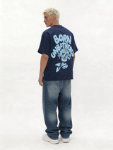 Back Print T-Shirt Cotton Oversized Fit - tharwa