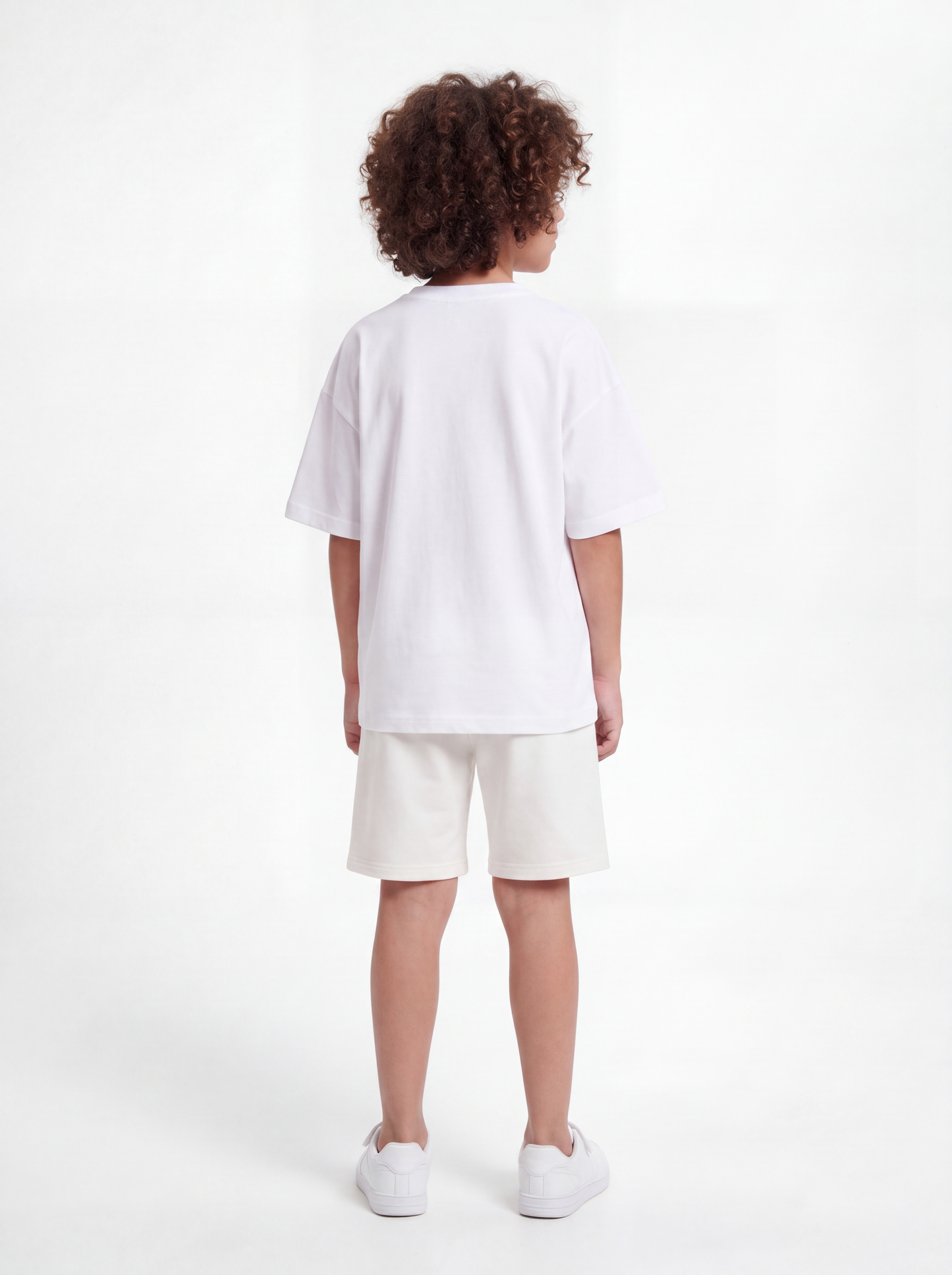 Logo Graphic Shorts Cotton Blend Relaxed Fit - seven kids