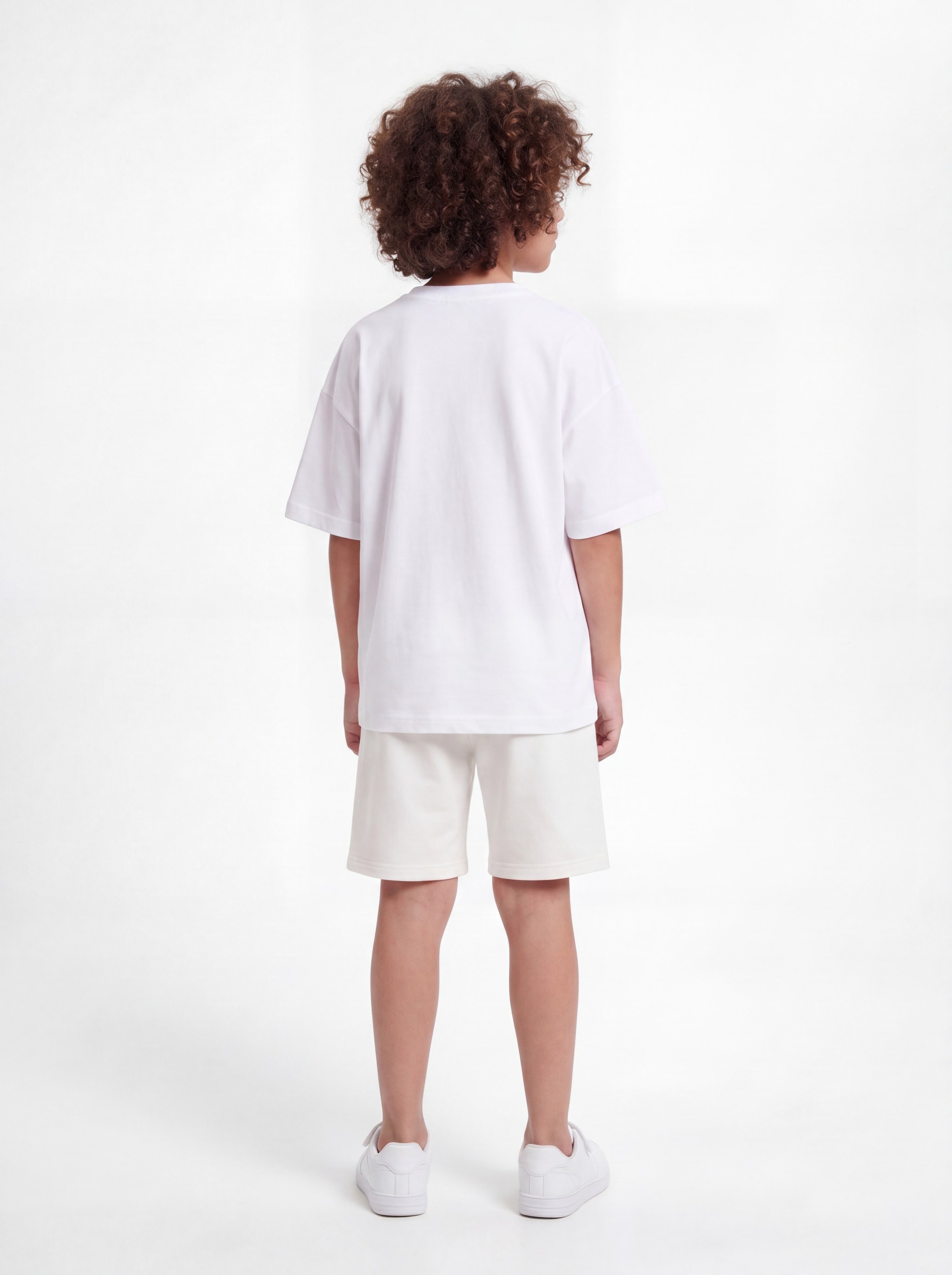 Logo Graphic Shorts Cotton Blend Relaxed Fit - seven kids