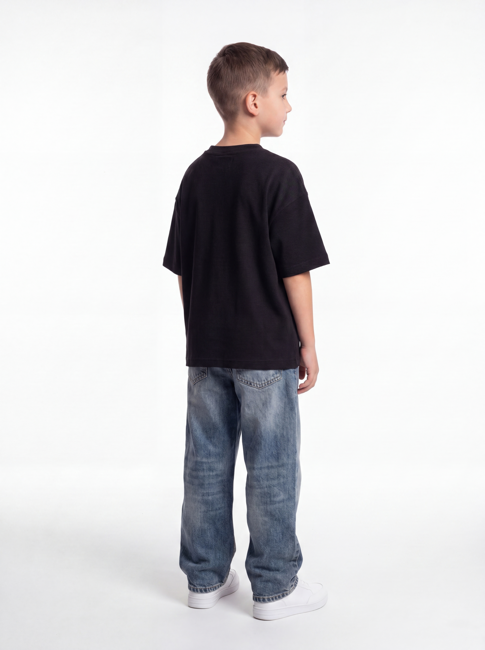 Logo Graphic T-Shirt Cotton Oversized Fit - seven kids