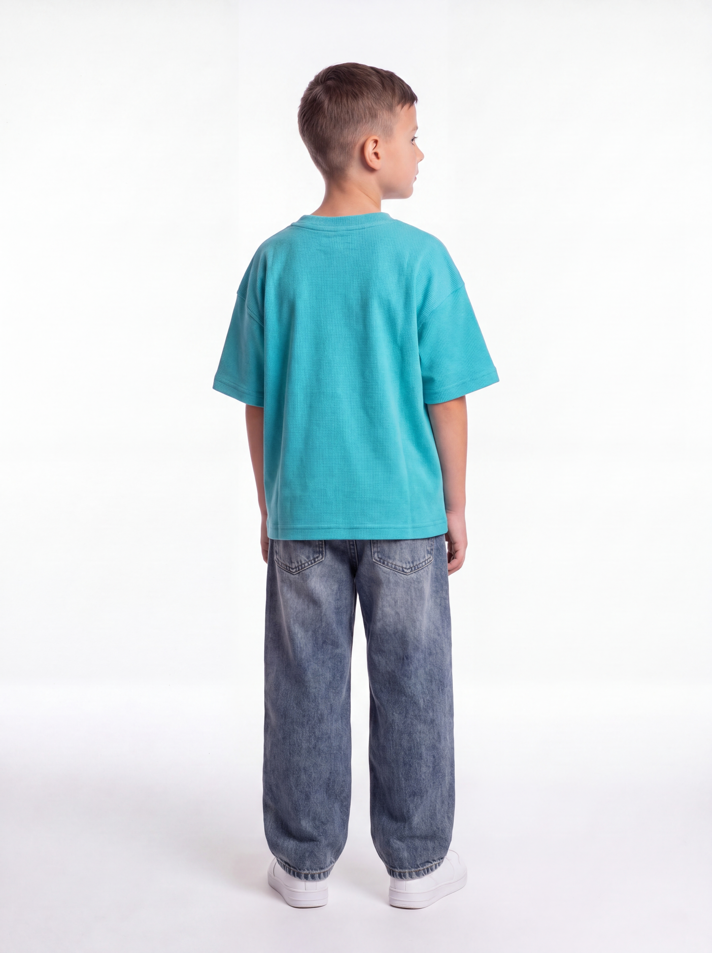Logo Graphic T-Shirt Cotton Oversized Fit - seven kids