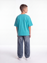 Logo Graphic T-Shirt Cotton Oversized Fit - seven kids