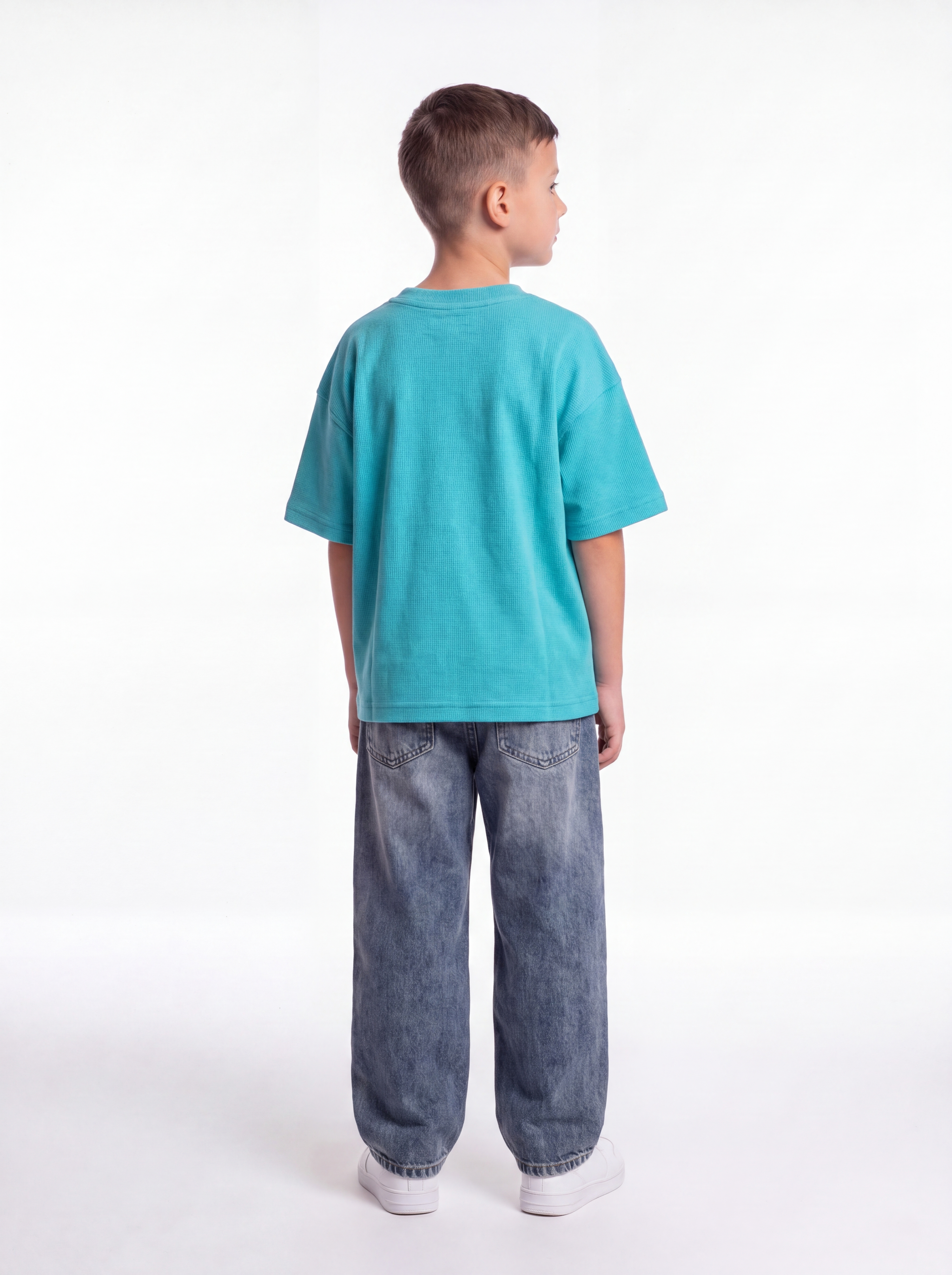 Logo Graphic T-Shirt Cotton Oversized Fit - seven kids