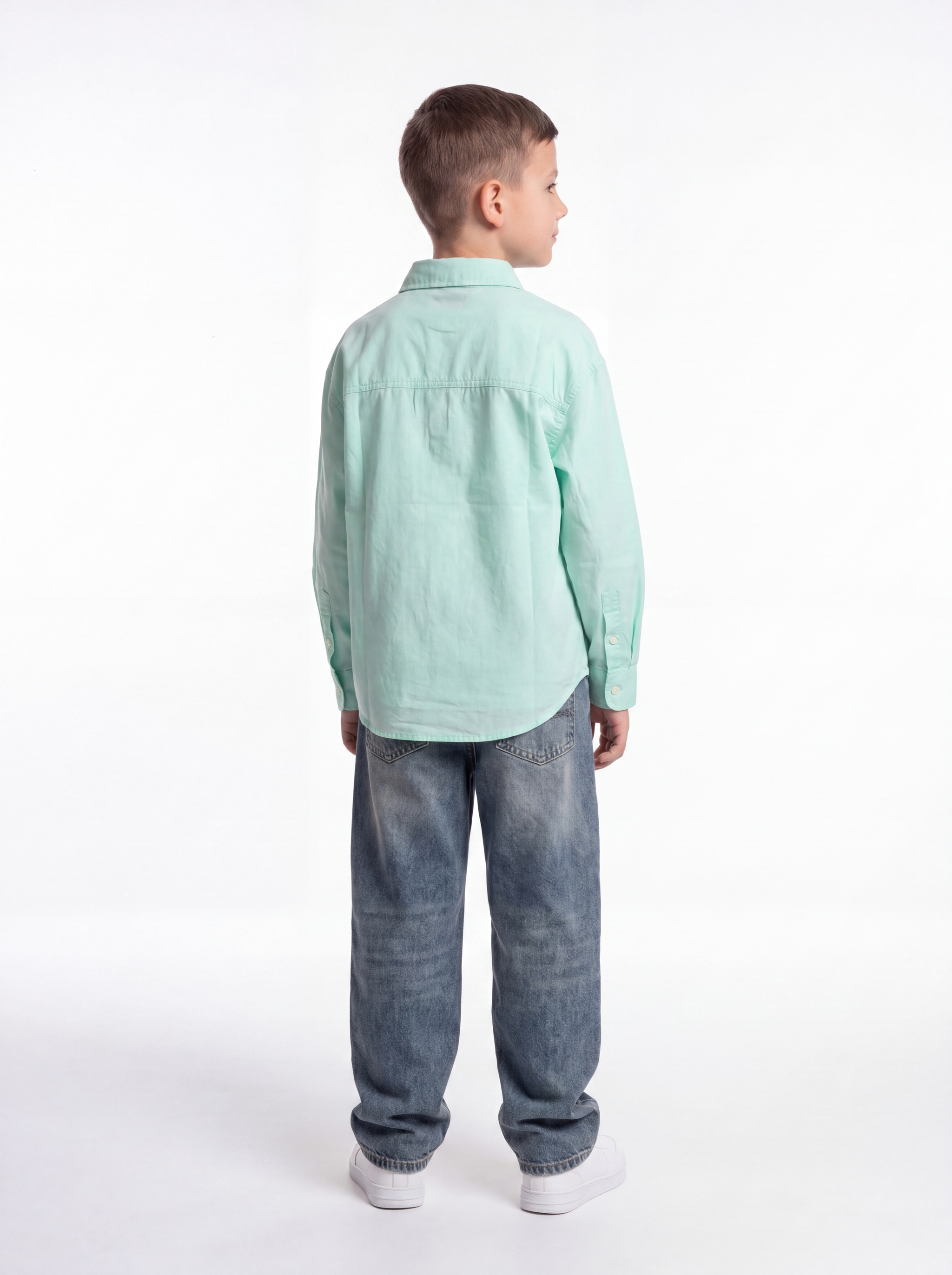 Buttoned Shirt Cotton Oversized Fit - seven kids
