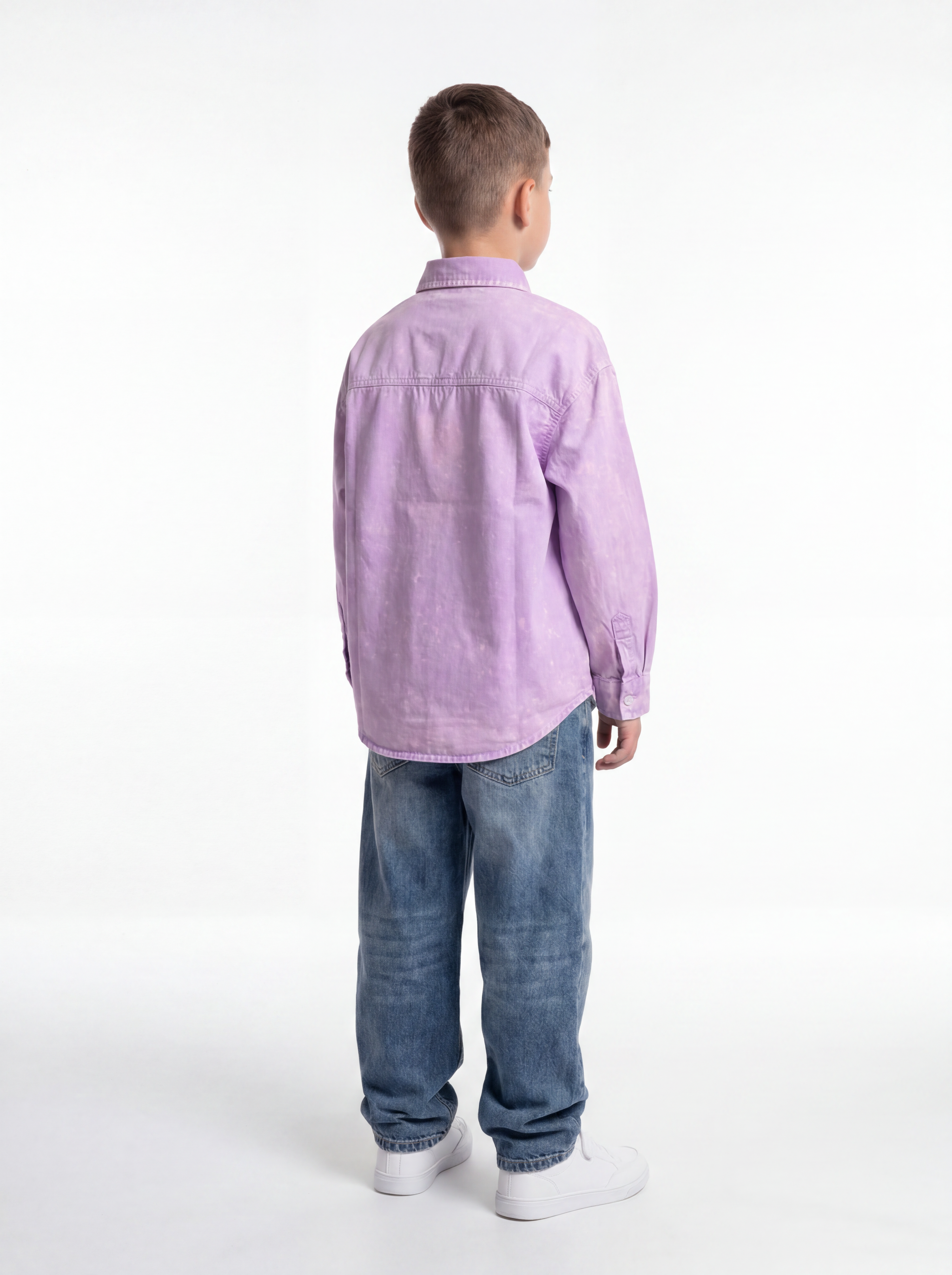 Buttoned Shirt Cotton Oversized Fit - seven kids