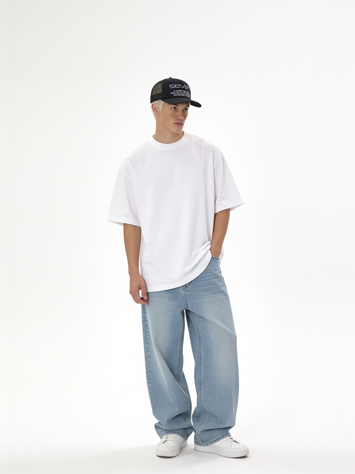 Seven Front Print Trucker Cap - SEVEN