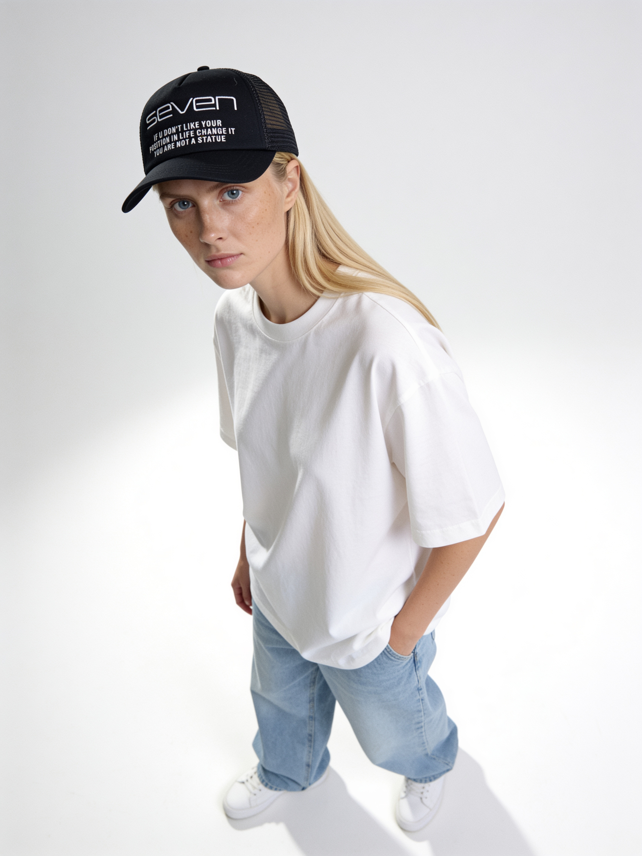 Seven Front Print Trucker Cap - SEVEN
