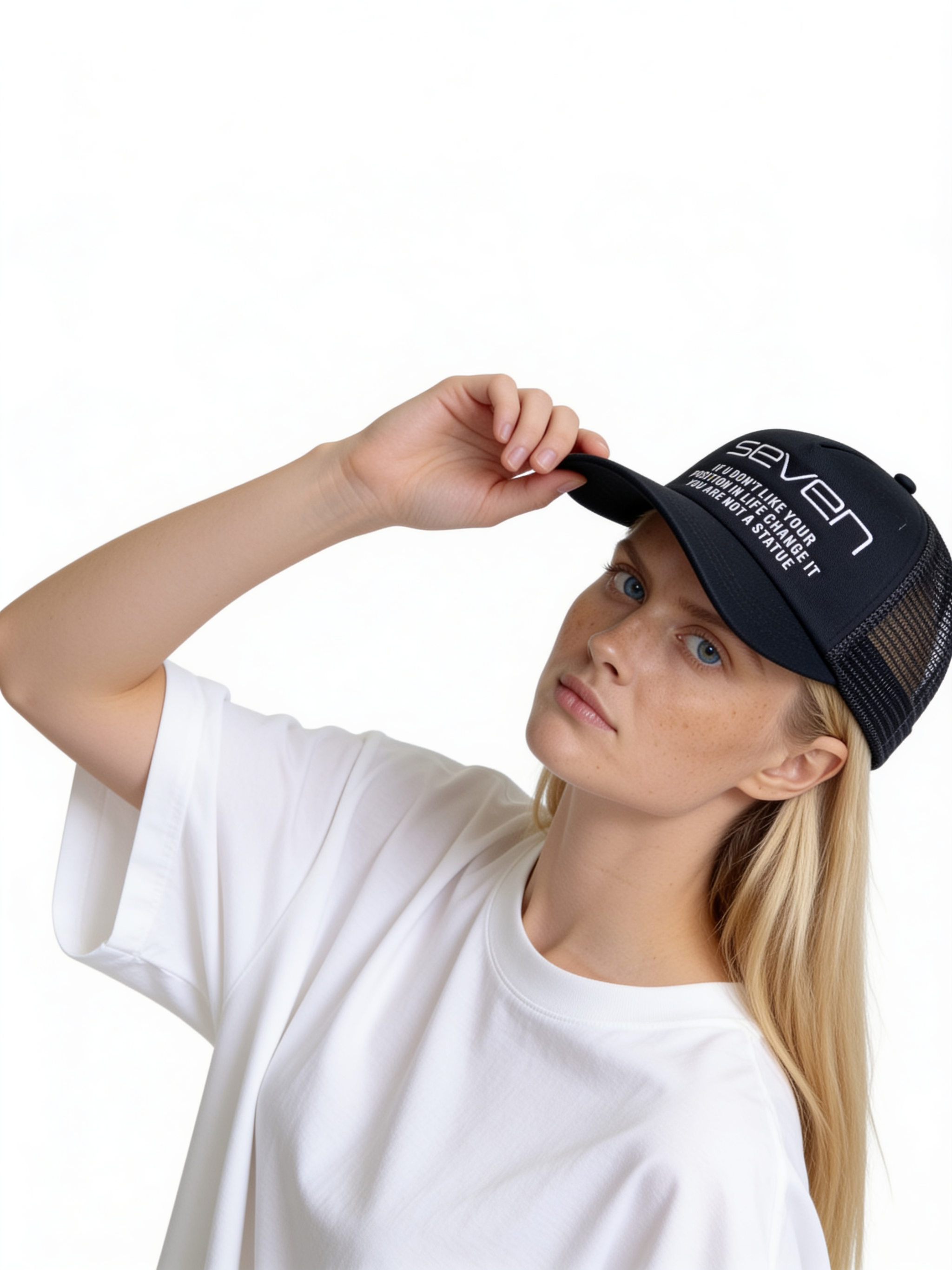 Seven Front Print Trucker Cap - SEVEN