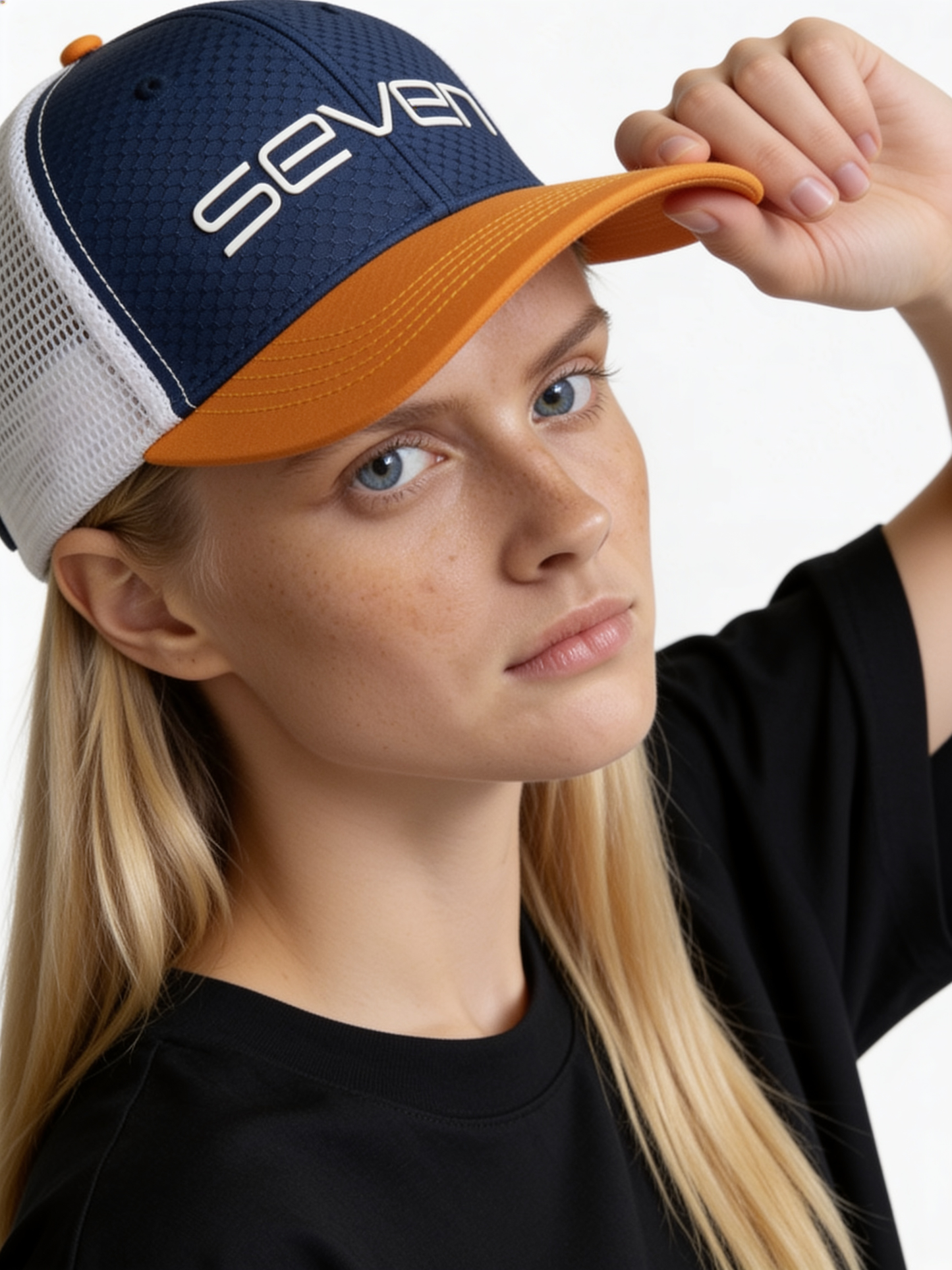 Seven Logo Graphic Trucker Cap - SEVEN