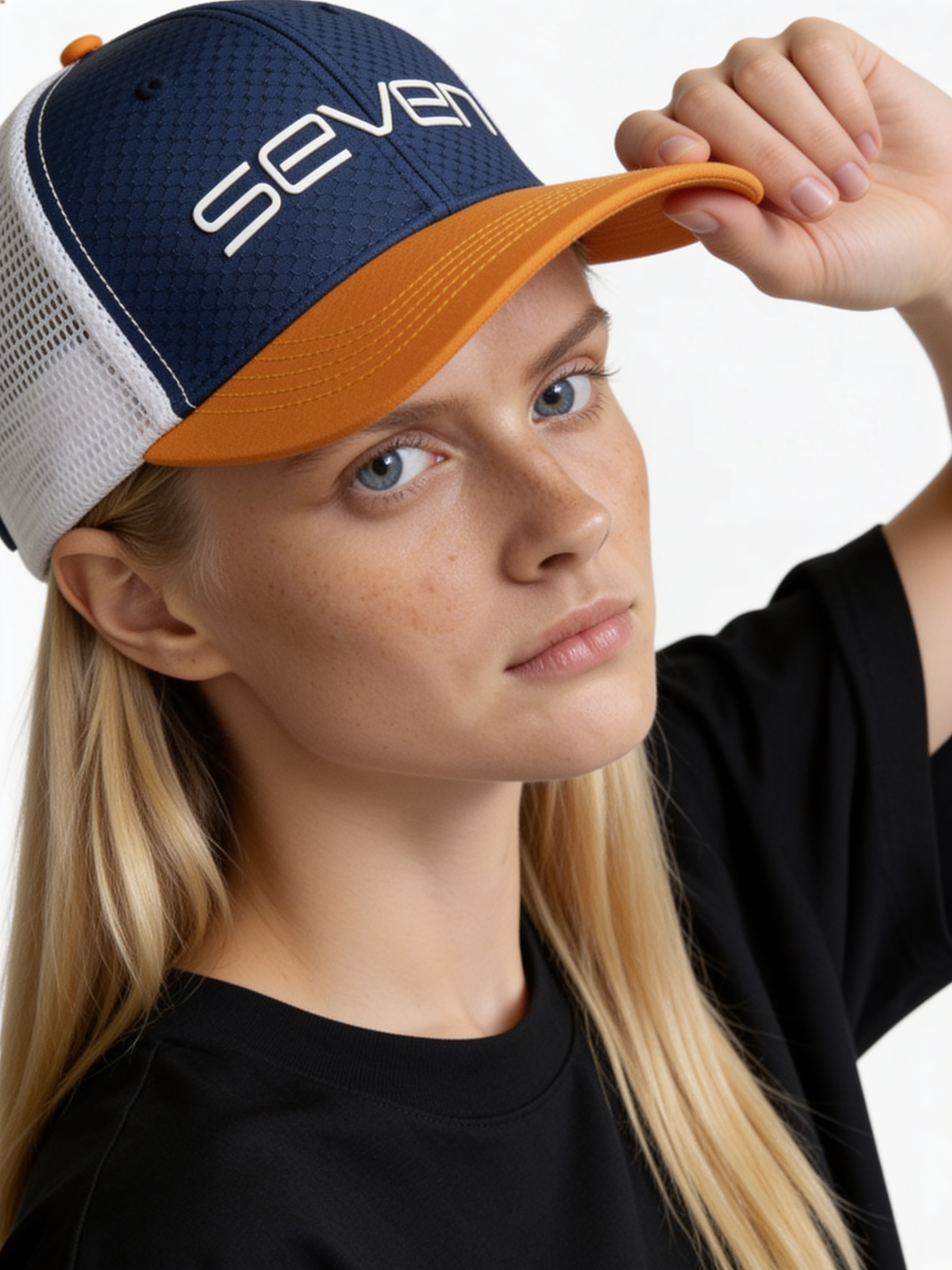 Seven Logo Graphic Trucker Cap - SEVEN