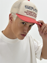if u don't like your position in life change it you are not a statue Trucker Cap - SEVEN