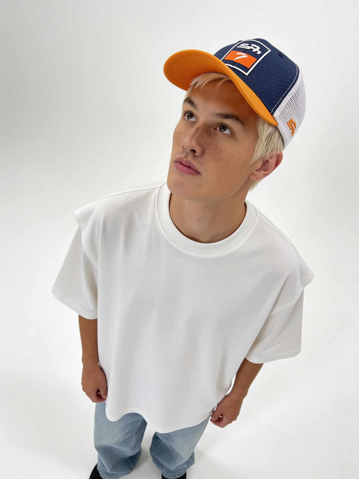 seven Logo Graphic Trucker Cap - SEVEN