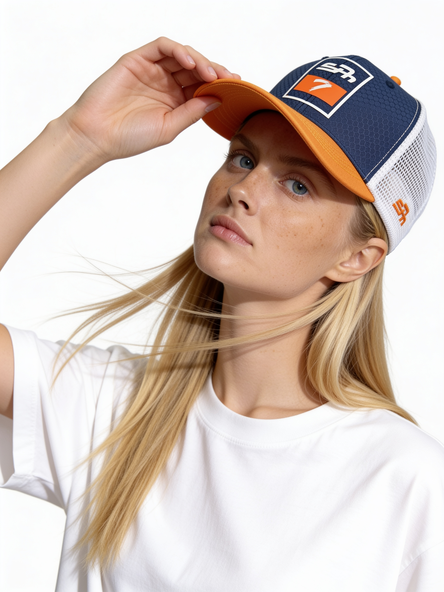 seven Logo Graphic Trucker Cap - SEVEN