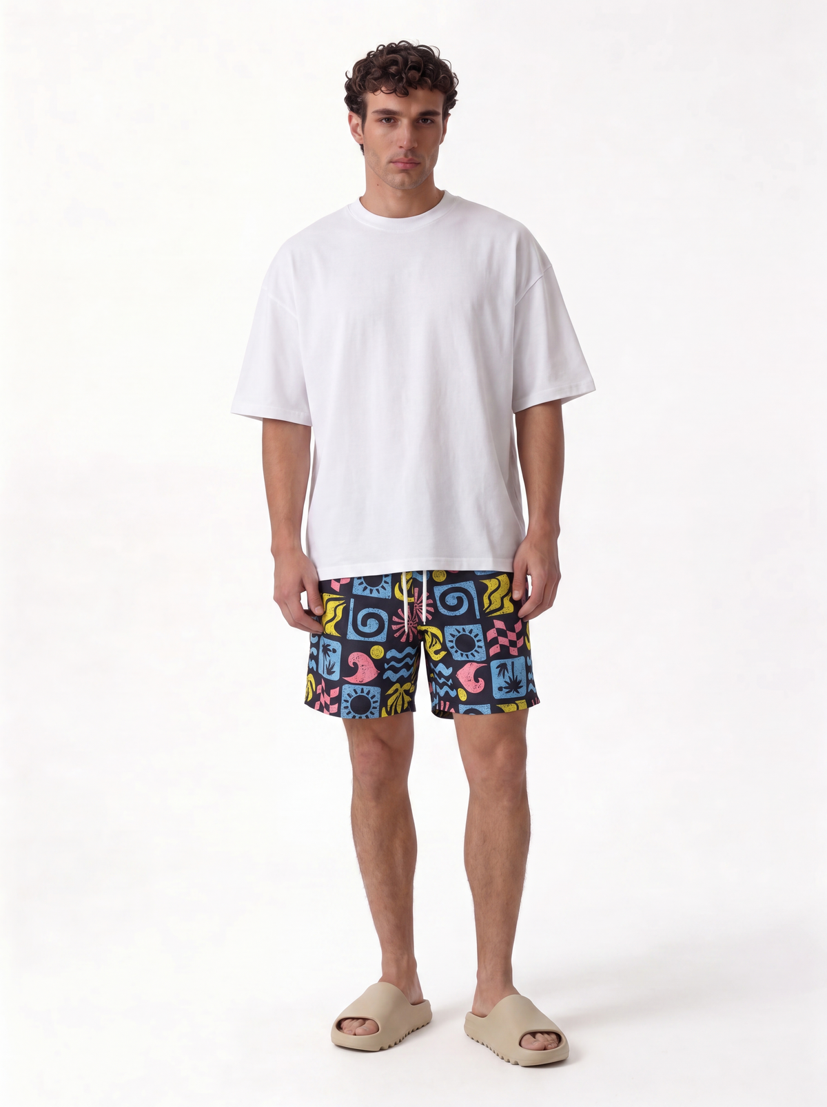 Graphic Swim Shorts Regular Fit - FND - VEN0014
