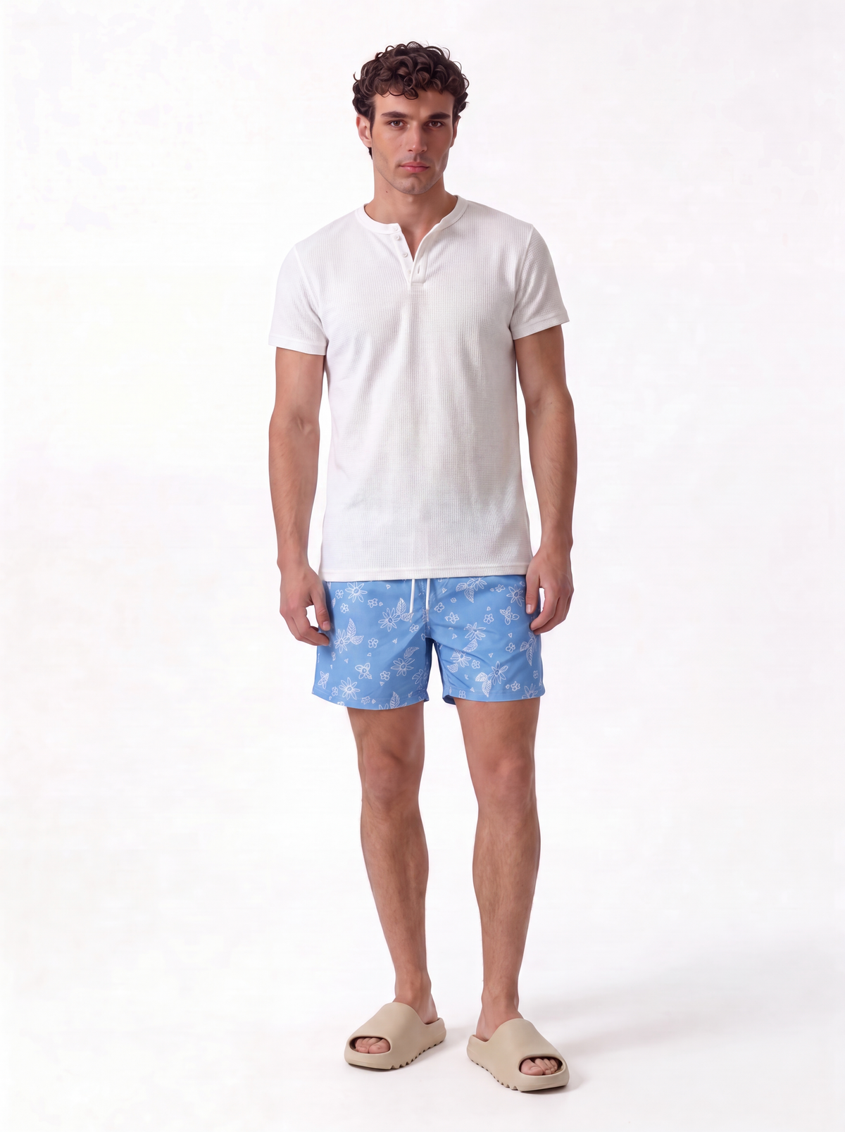 Floral Print Swim Shorts Regular Fit - FND - VEN0014
