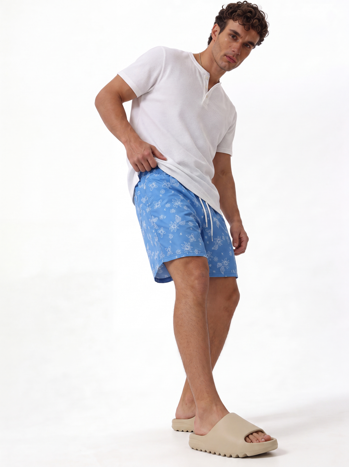 Floral Print Swim Shorts Regular Fit - FND - VEN0014