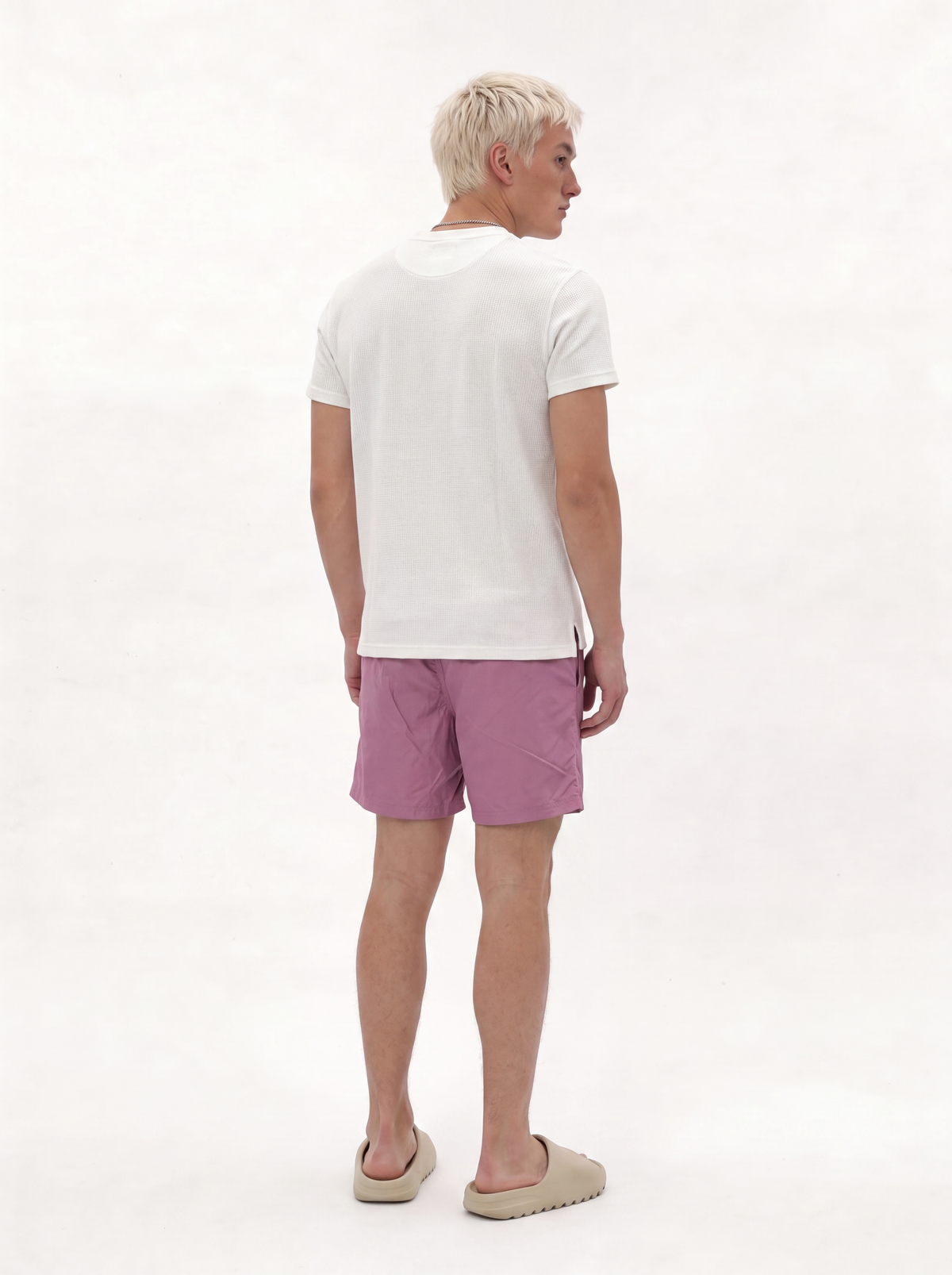 Tropical Motif Swim Shorts Regular Fit - Void - VEN0044