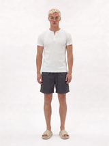 Tropical Motif Swim Shorts Regular Fit - Void - VEN0044